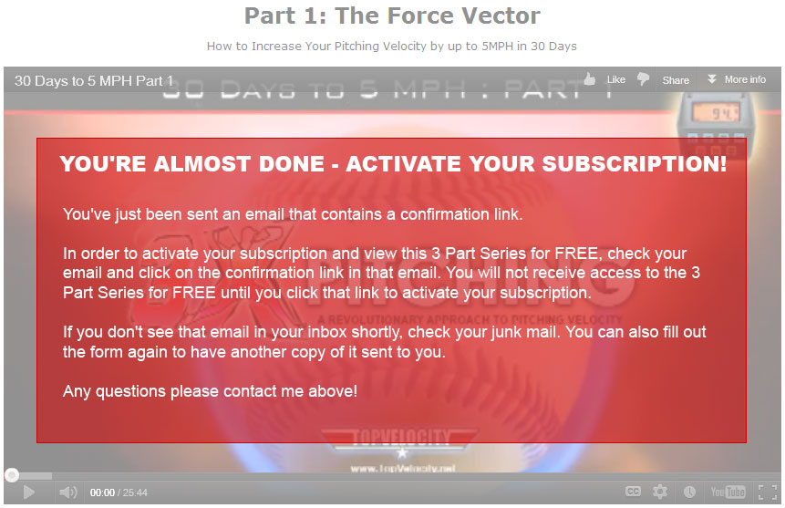 You're Almost Done - Activate Your Subscription! You should have received an email with instructions.