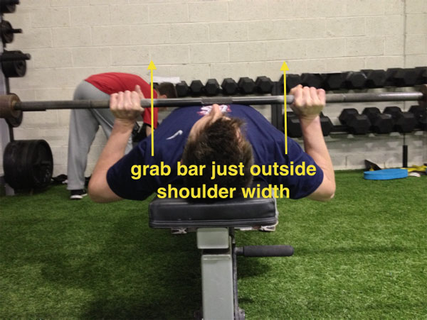 Bench Press for Pitchers Barbell Grip