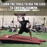 Performing the Lower Half Movements of a High Velocity Pitcher