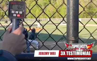 Jeremy Wei 84-96mph While in DIII College Baseball
