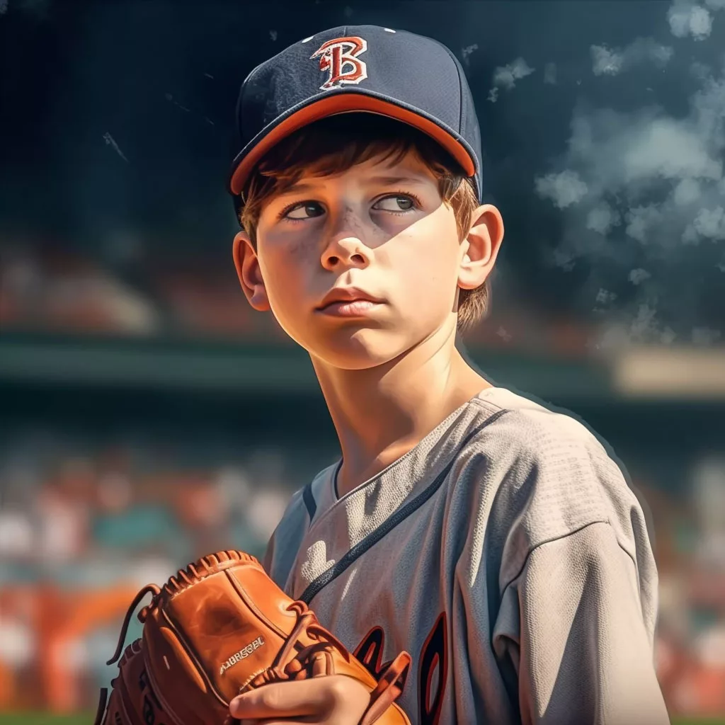 little league baseball portraits