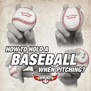 hold a baseball when pitching