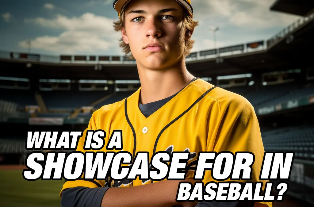 What is a showcase for in baseball?