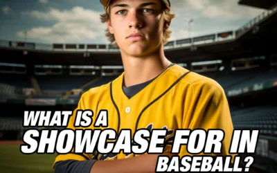 What is a showcase for in baseball?