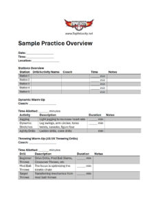 Free Youth Baseball Practice Guide